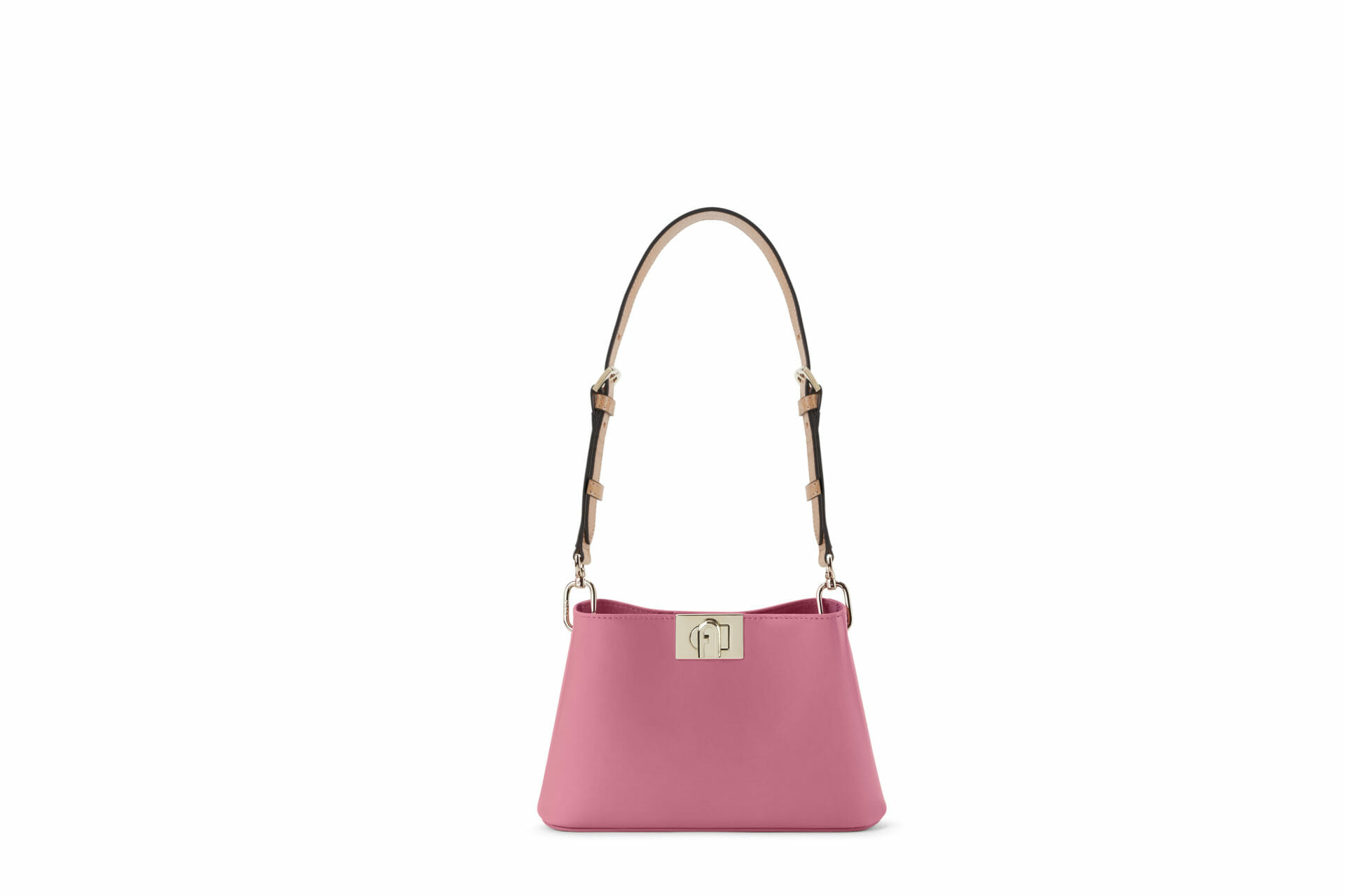 furla fleur s shoulder bag vitello spazzolato+vacchetta blossom