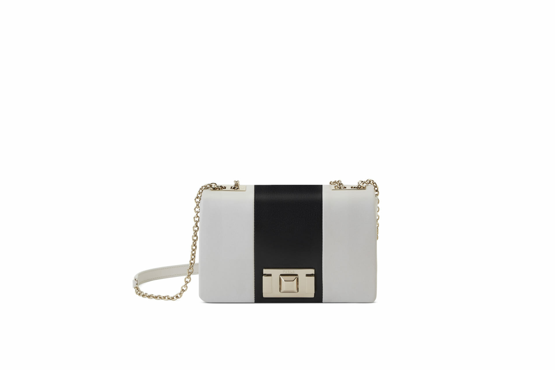 furla lulu mini crossbody vitello cloud patch marshmallow+nero