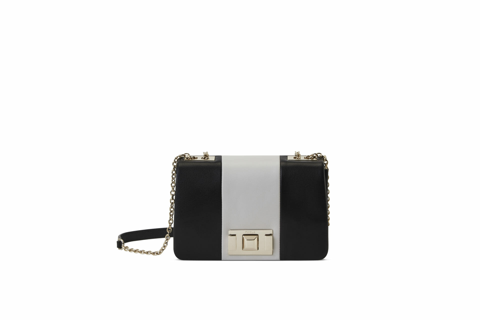 furla lulu mini crossbody vitello cloud patch nero+marshmallow