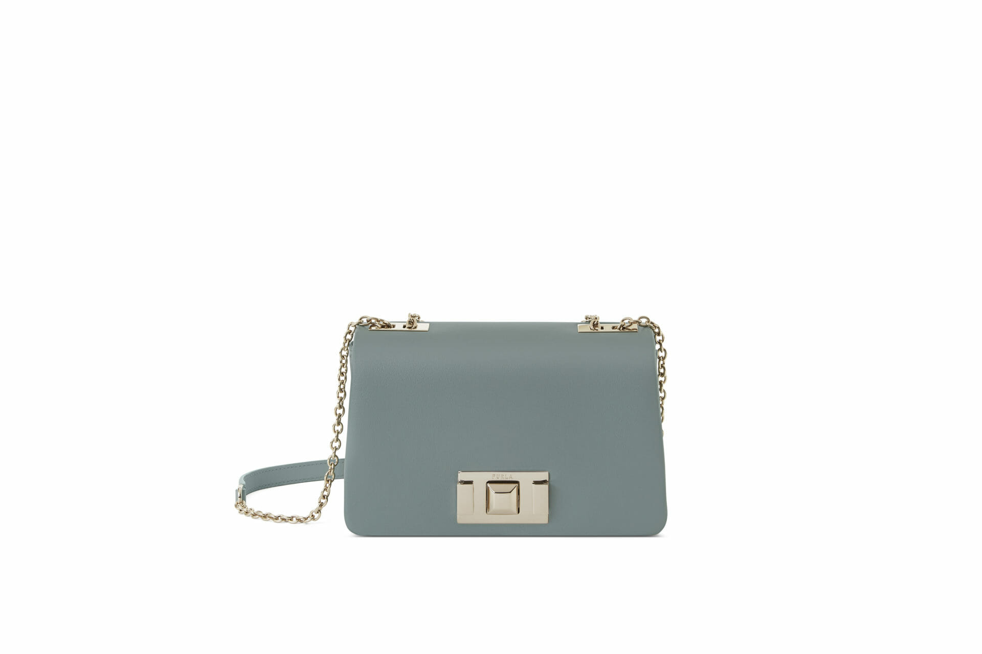 furla lulu mini crossbody vitello cloud mineral green