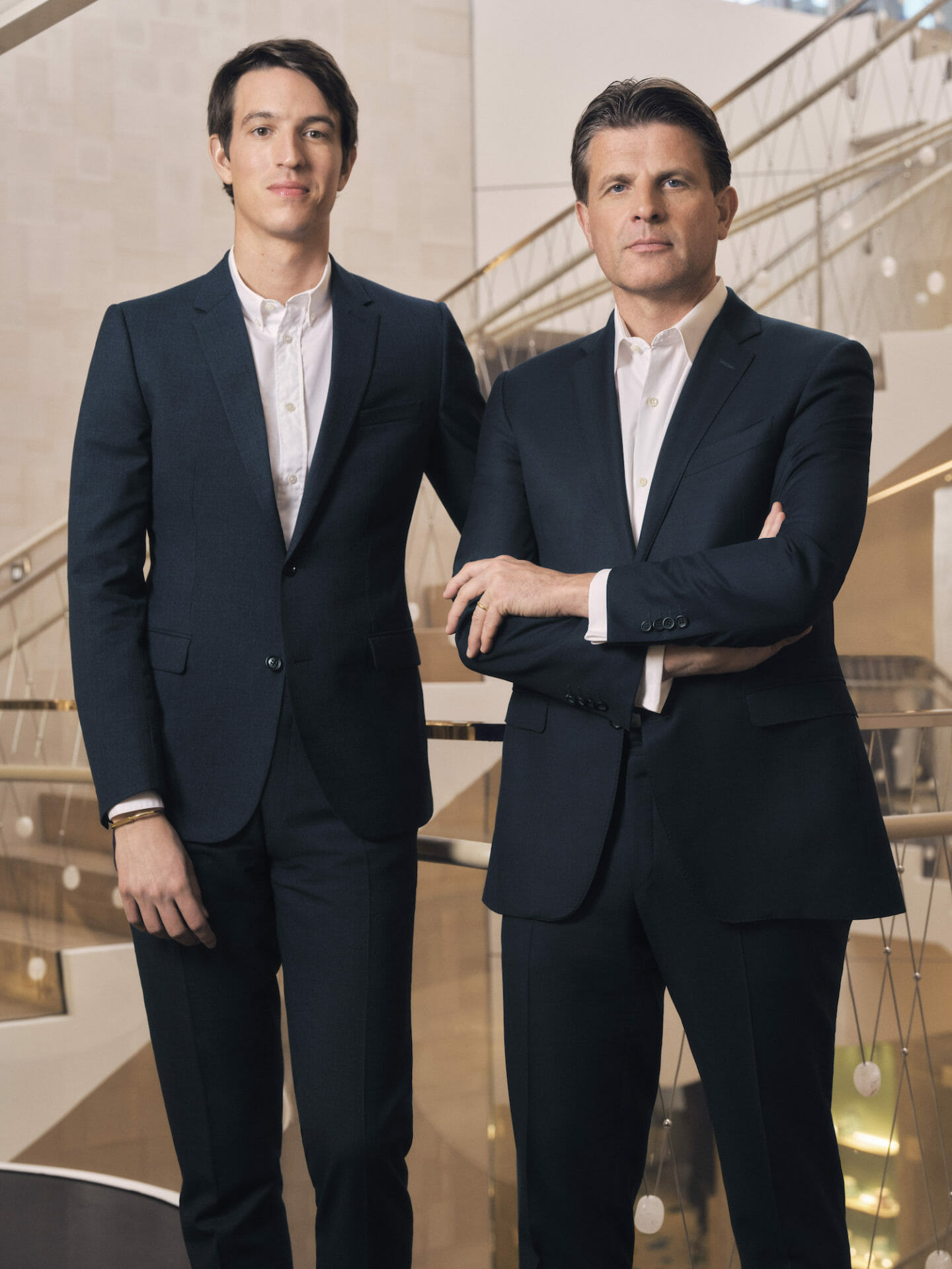 alexandre arnault, executive vice president of product and communications and anthony ledru, president and chief executive officer, tiffany & co