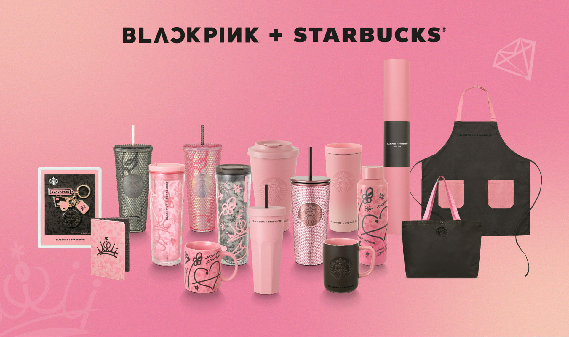 Starbucks x BLACKPINK 推出联名限定系列，BLINK 赶紧买起来！
