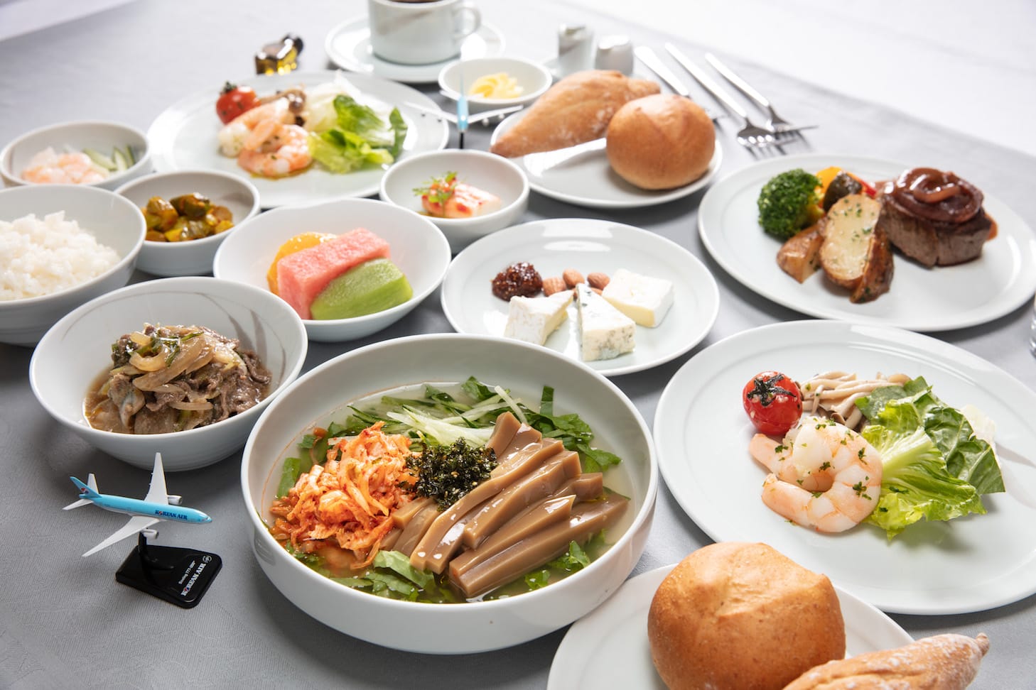 2022 korean air prestige class dishes