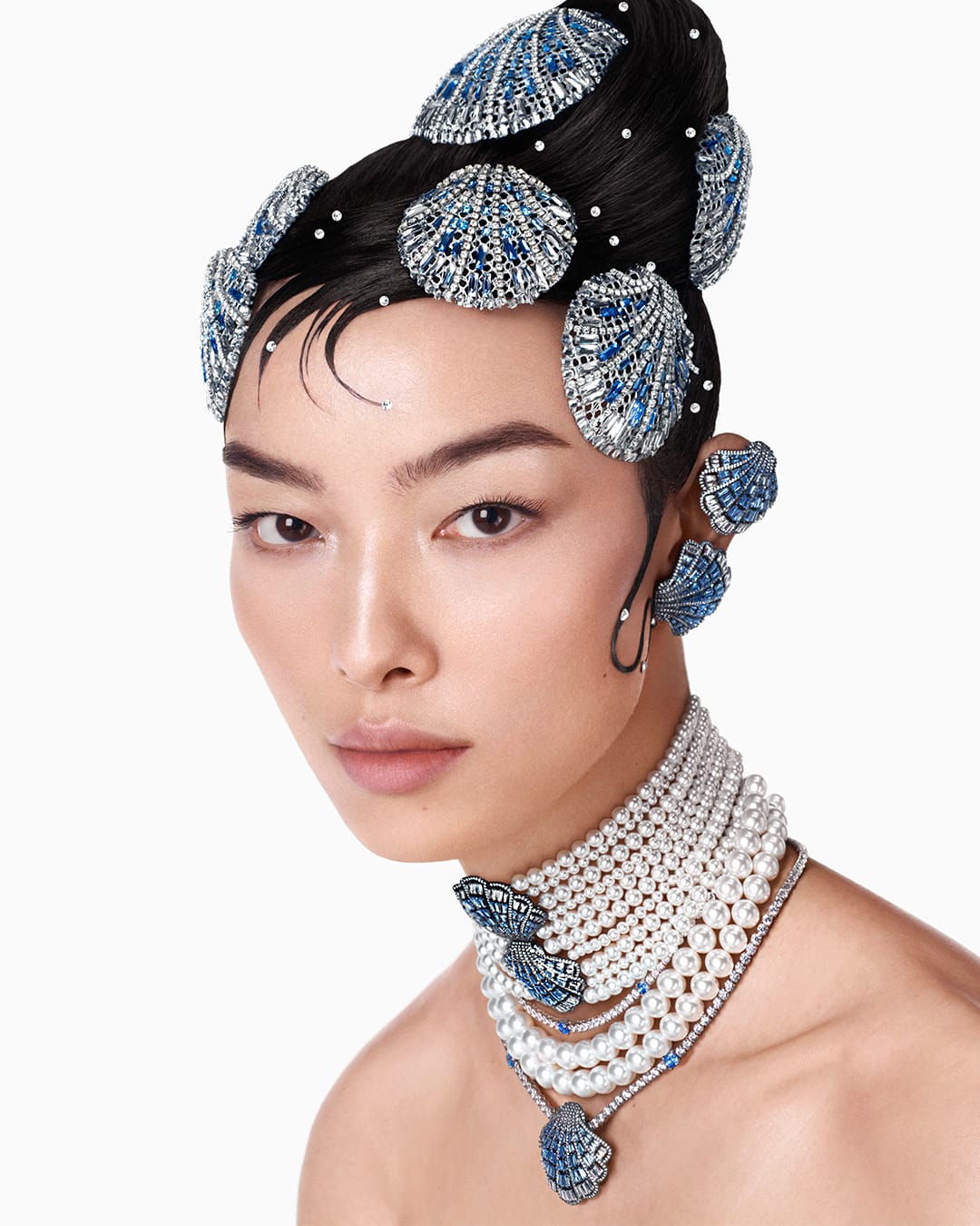 swarovski ss24 adv campaign fei fei sun by steven meisel