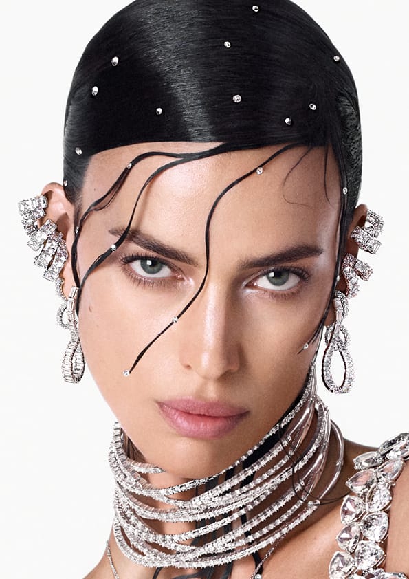 swarovski ss24 adv campaign irina shayk by steven meisel