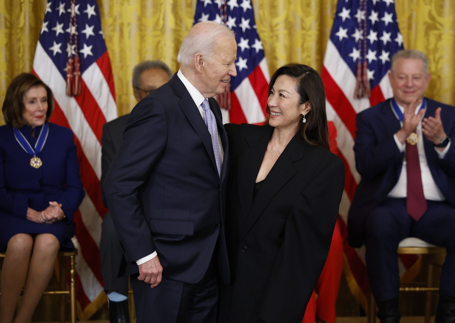 balenciaga michelle yeoh presidential medal of freedom ceremony (1)