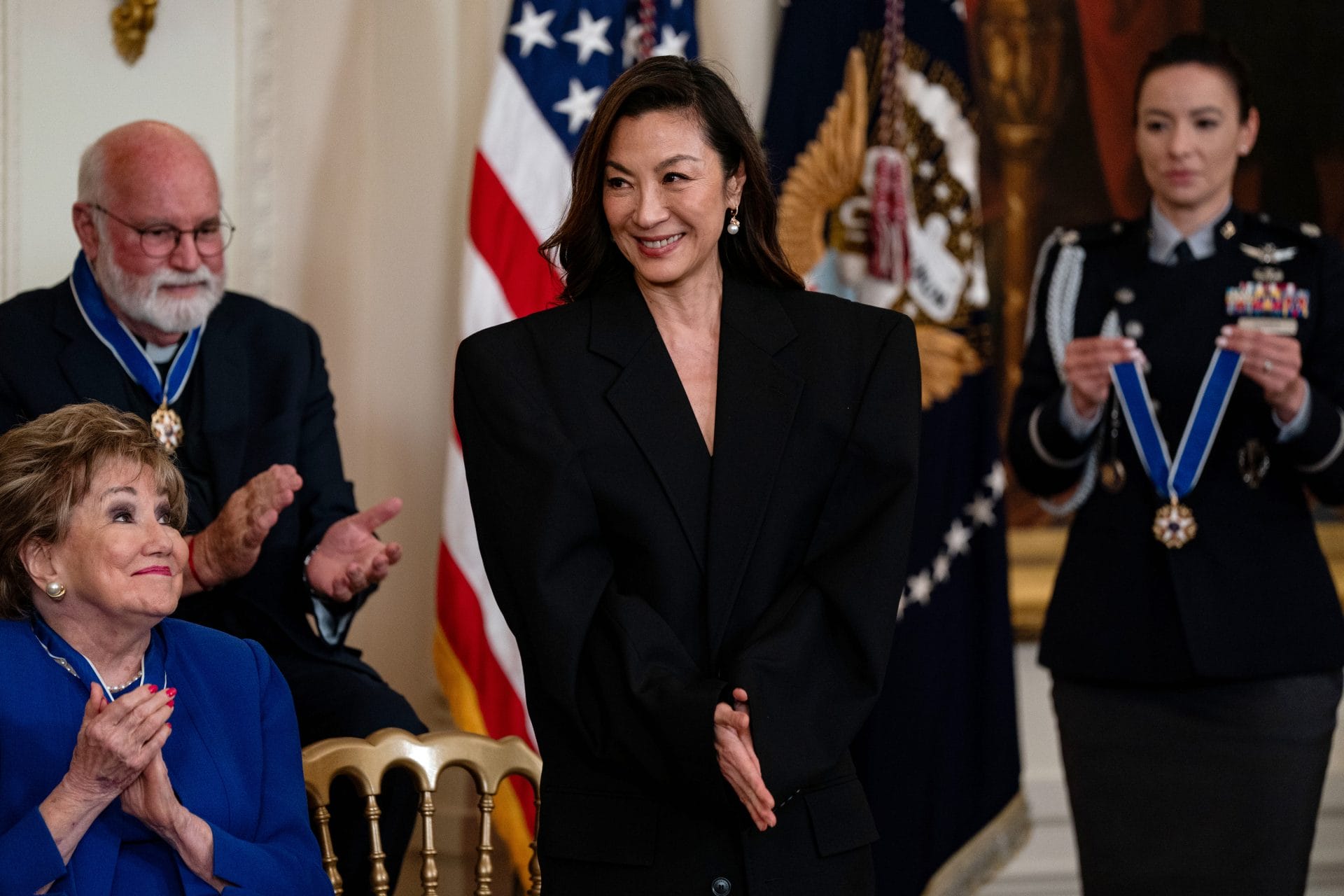 balenciaga michelle yeoh presidential medal of freedom ceremony (3)