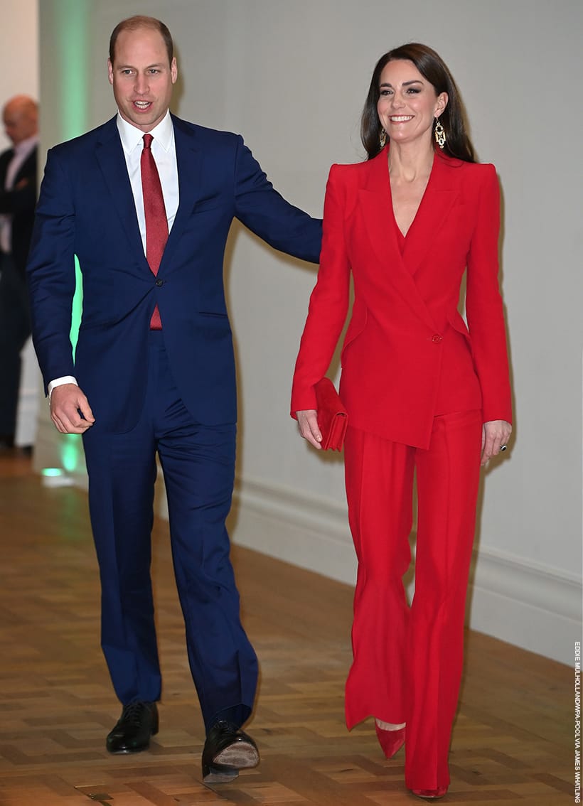 kate alexander mcqueen red suit