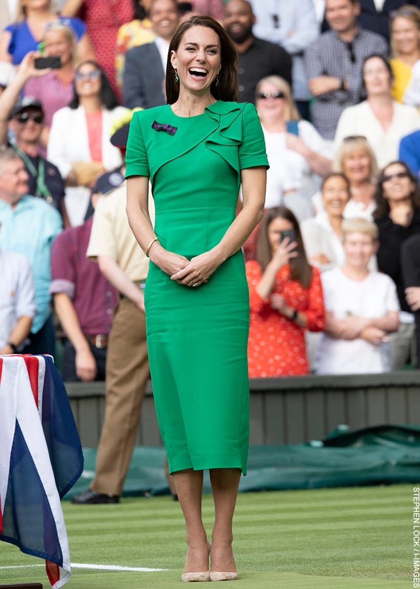 kate roland mouret green dress wimbledon11