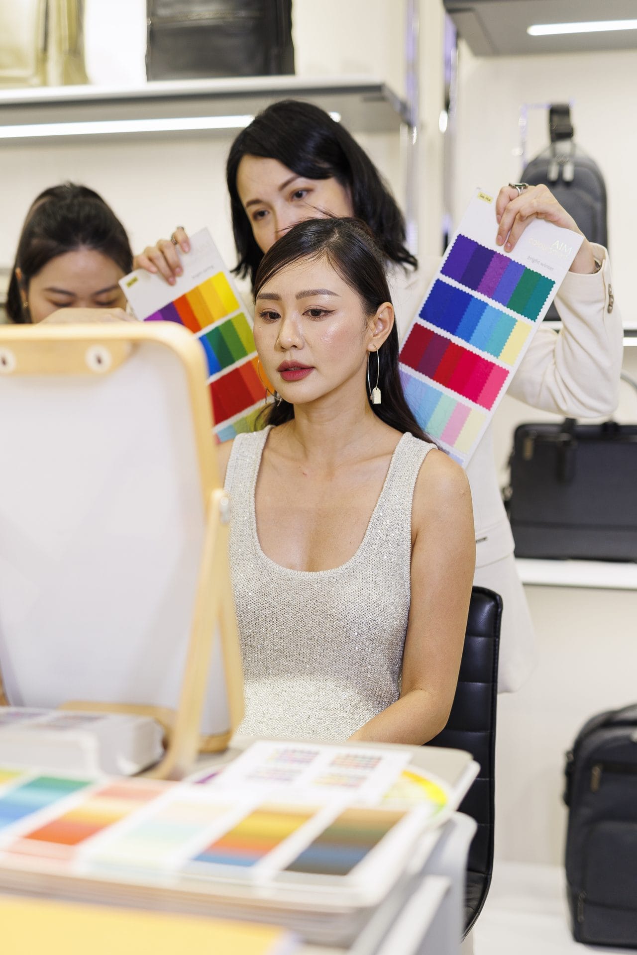 may ho participating in color analysis workshop