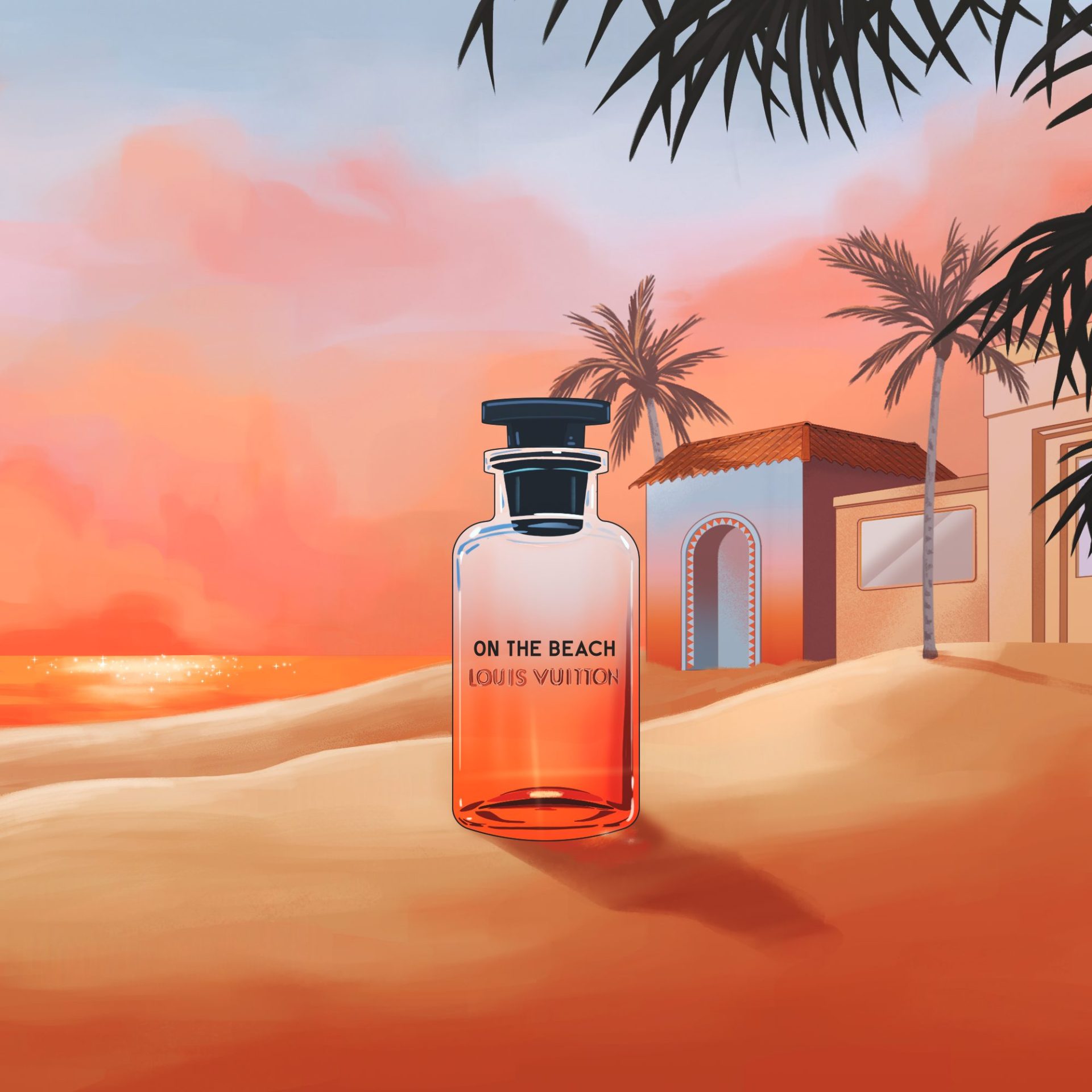 louis vuitton colognes on the beach