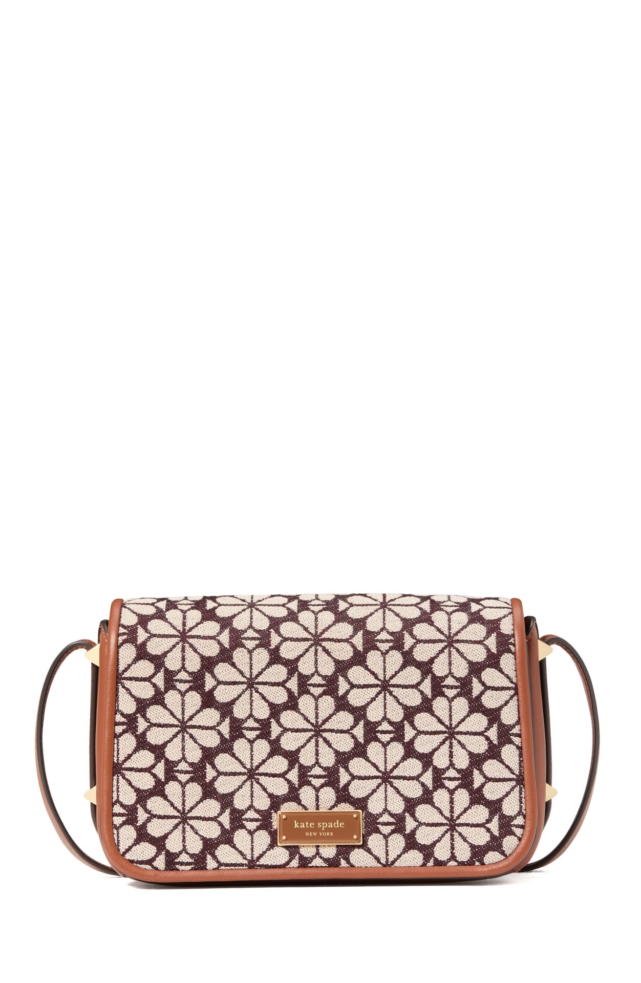 spade flower jacquard small flap crossbody(2)