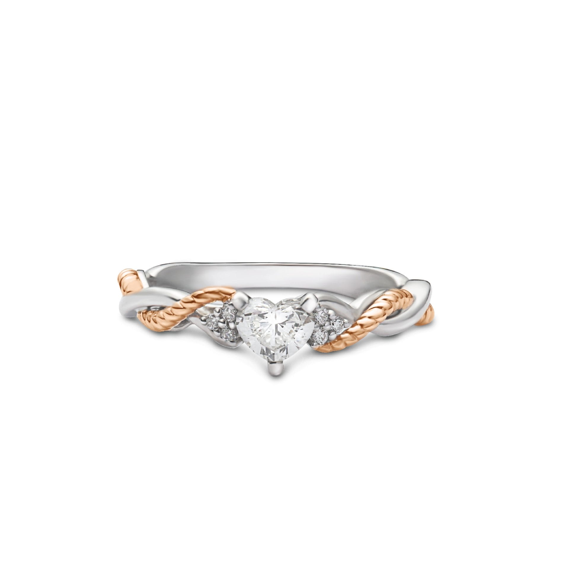 promesse with heart shaped diamond