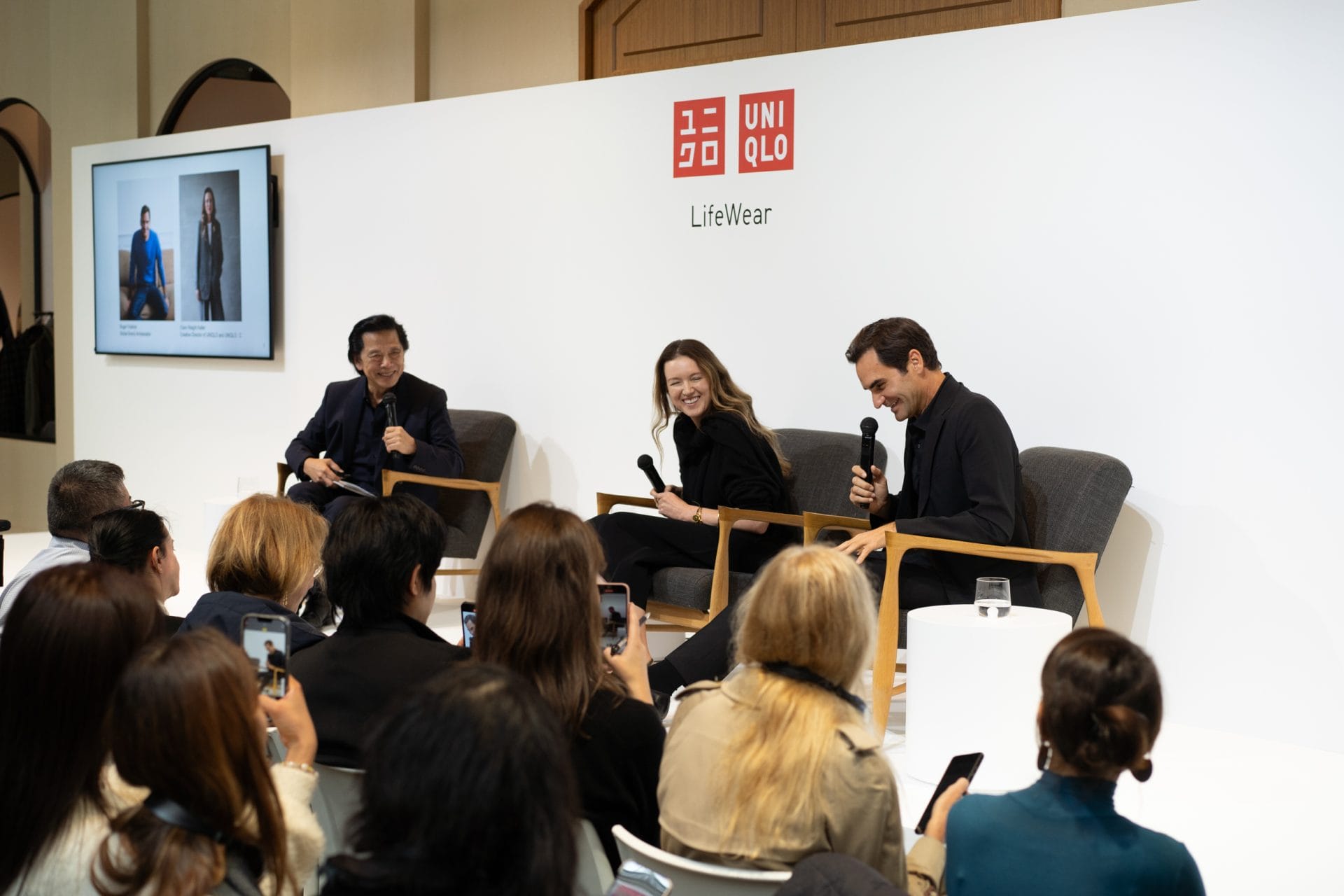 lifewear day 2024 john jay, clare waight keller, roger federer