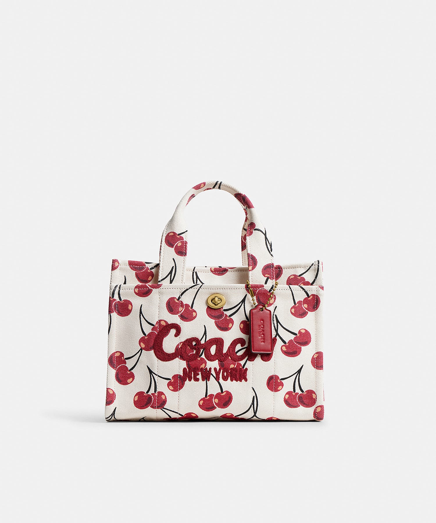 cherry print cargo tote 26