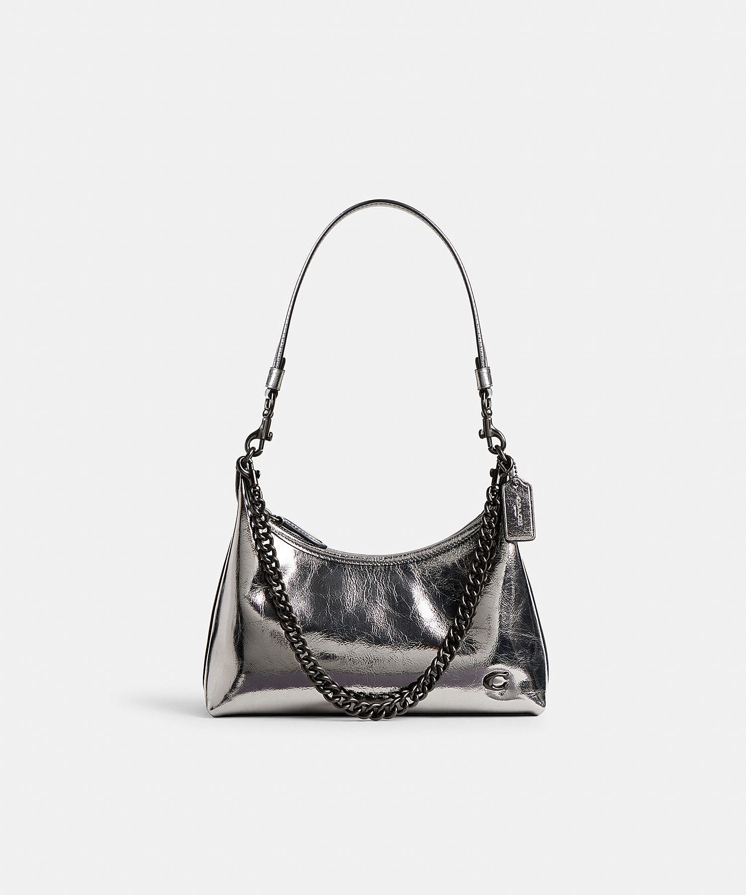 crinkle metallic juliet shoulder bag 25