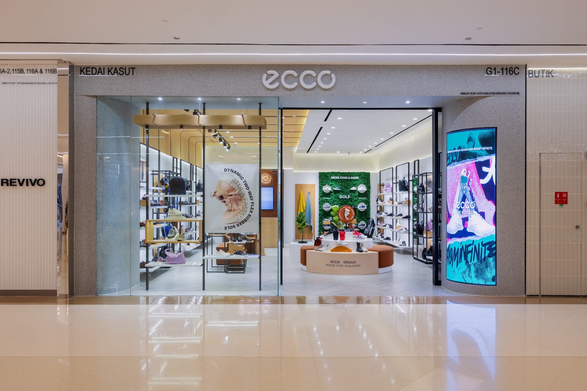 ecco sunway pyramid store exterior