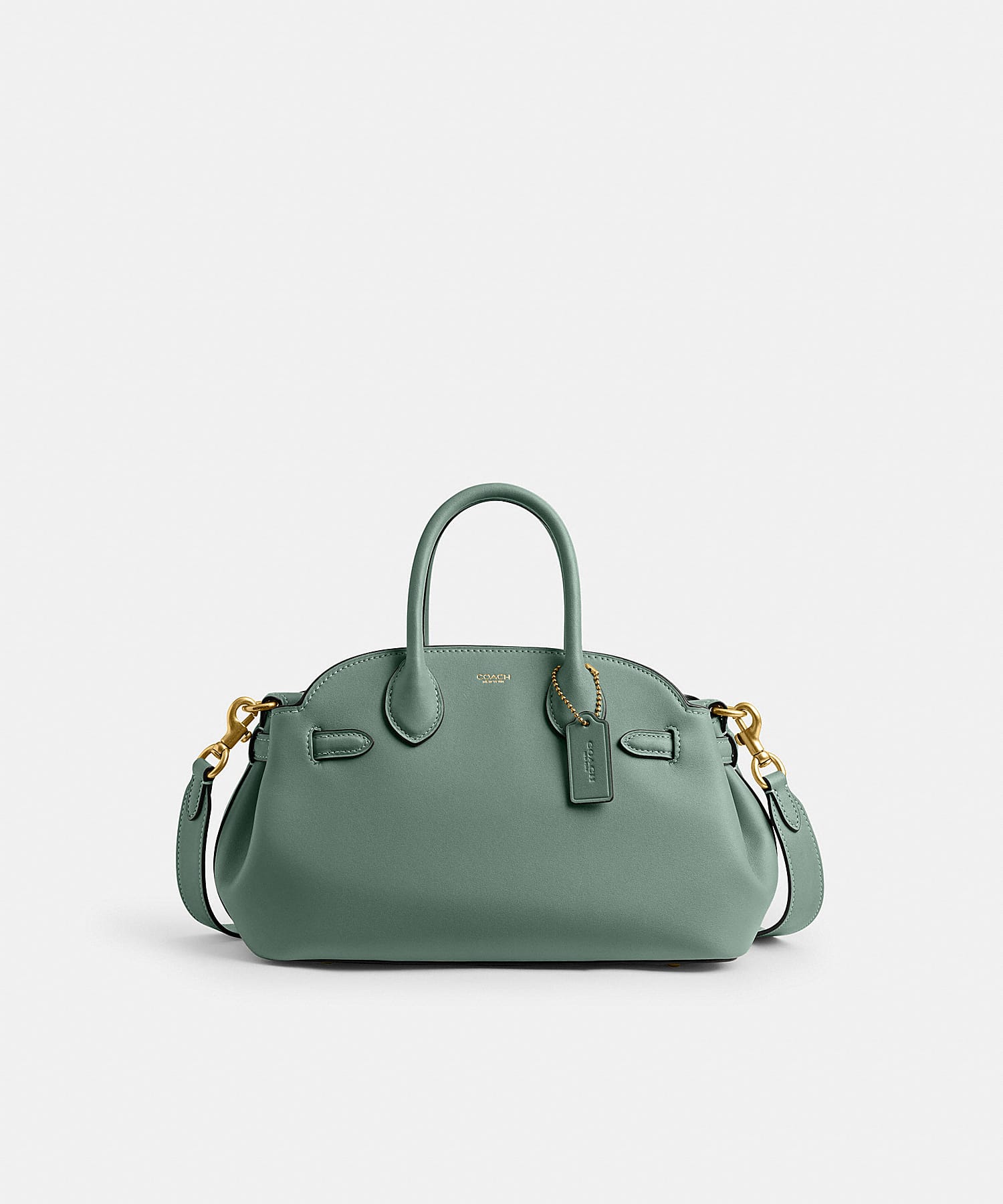 glovetanned leather empire carryall 26 sage