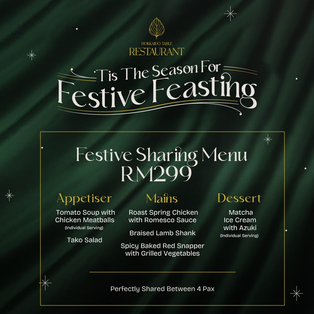 hokkaido table restaurant festive sharing menu 1