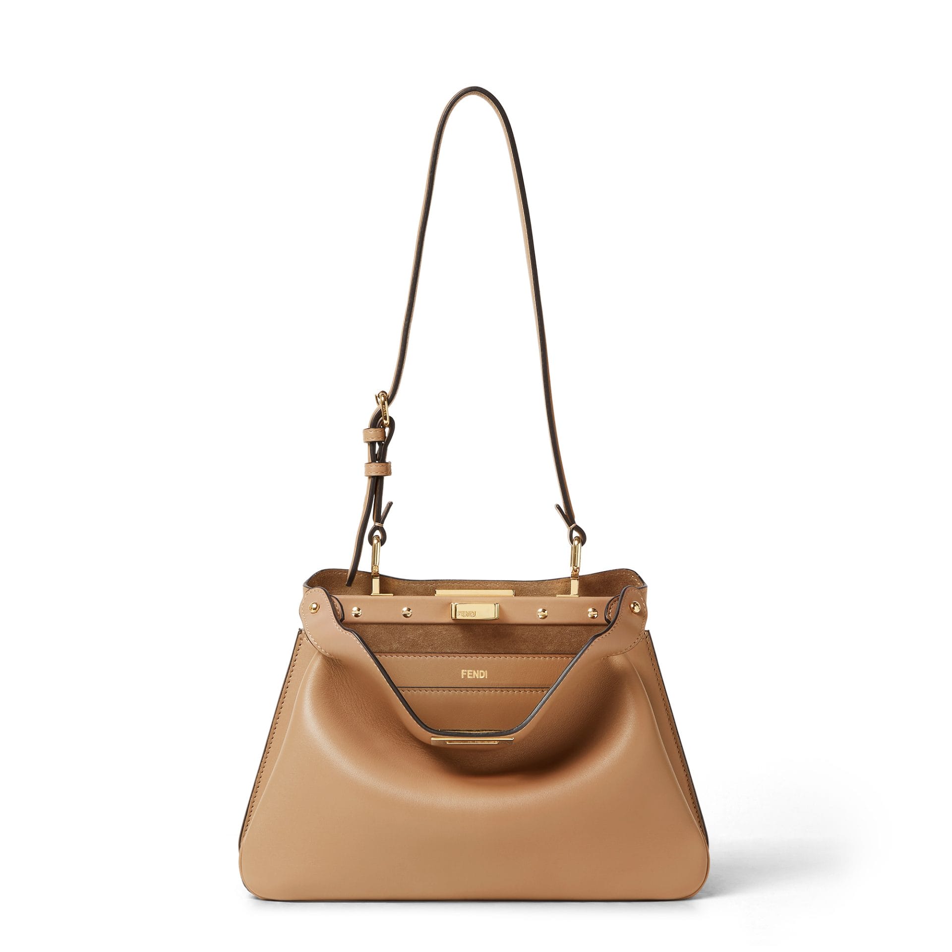 fendi peekaboo soft small w's ss25 cappuccino 01