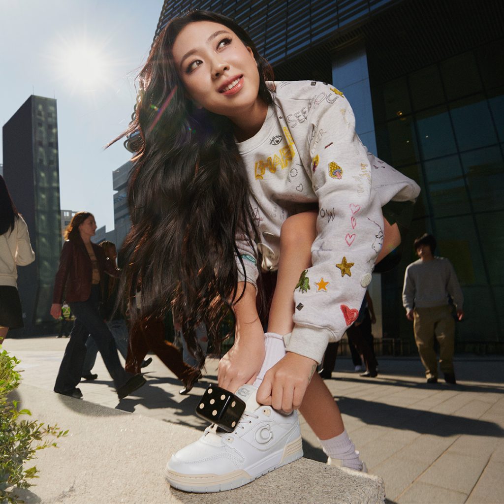 youngji coach on your own time campaign soho sneaker 1x1