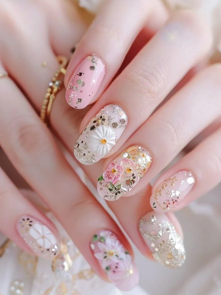 🌸 仙女美甲，让指尖开满粉嫩樱花 🌸 5 张艾菲的日本生活 来自小红书网页版