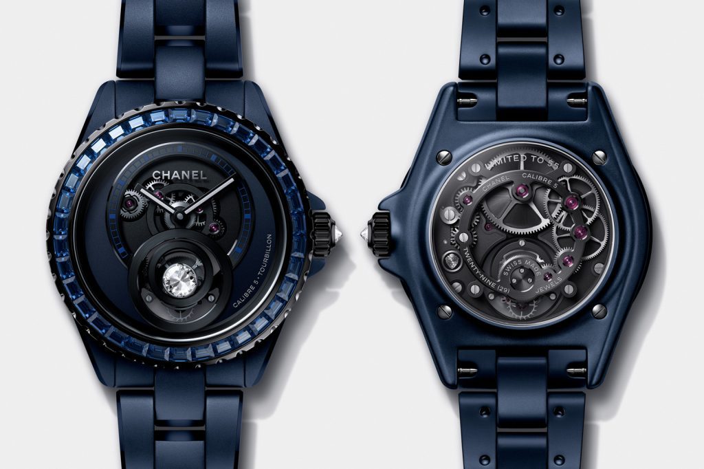 图5：j12 bleu diamond tourbillon