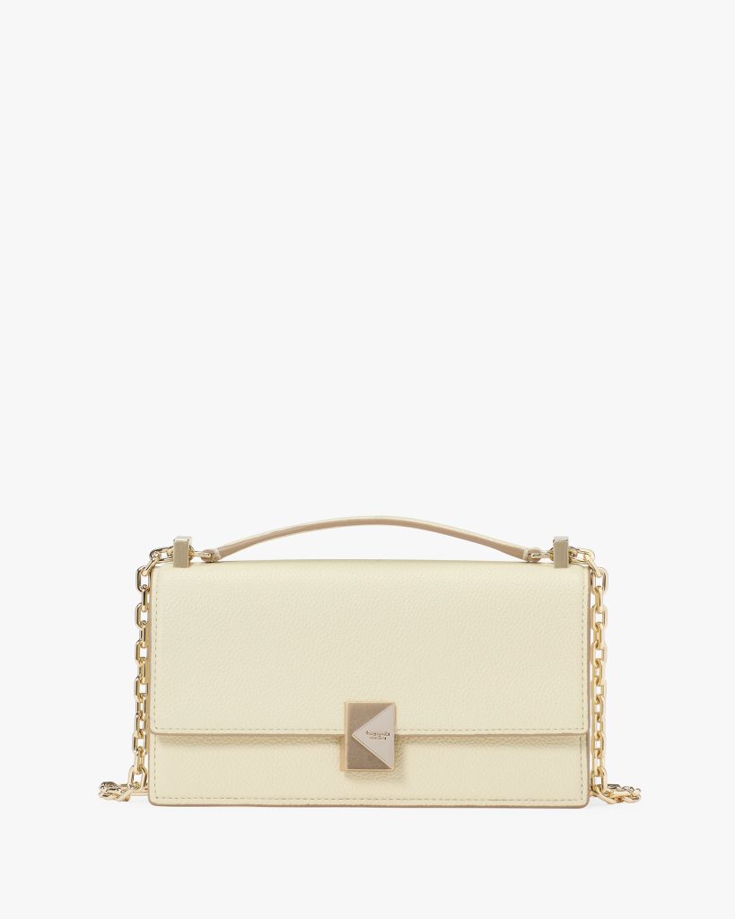 (mini) deco mini flap chain crossbody in sweet cream​ 1