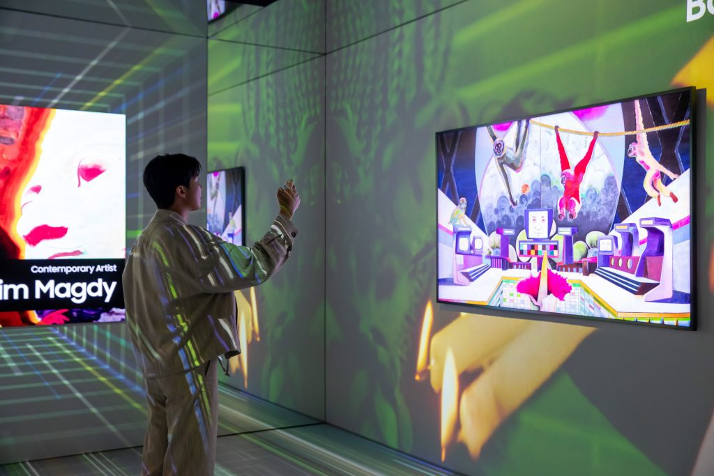 samsung tvs and displays samsung art tv rm of bts at art basel basel dl2