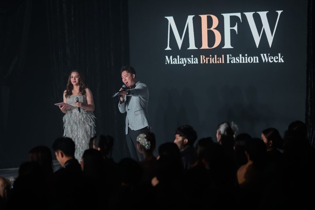 emcee kevin chong & diana danielle speaking at mbfw 2025