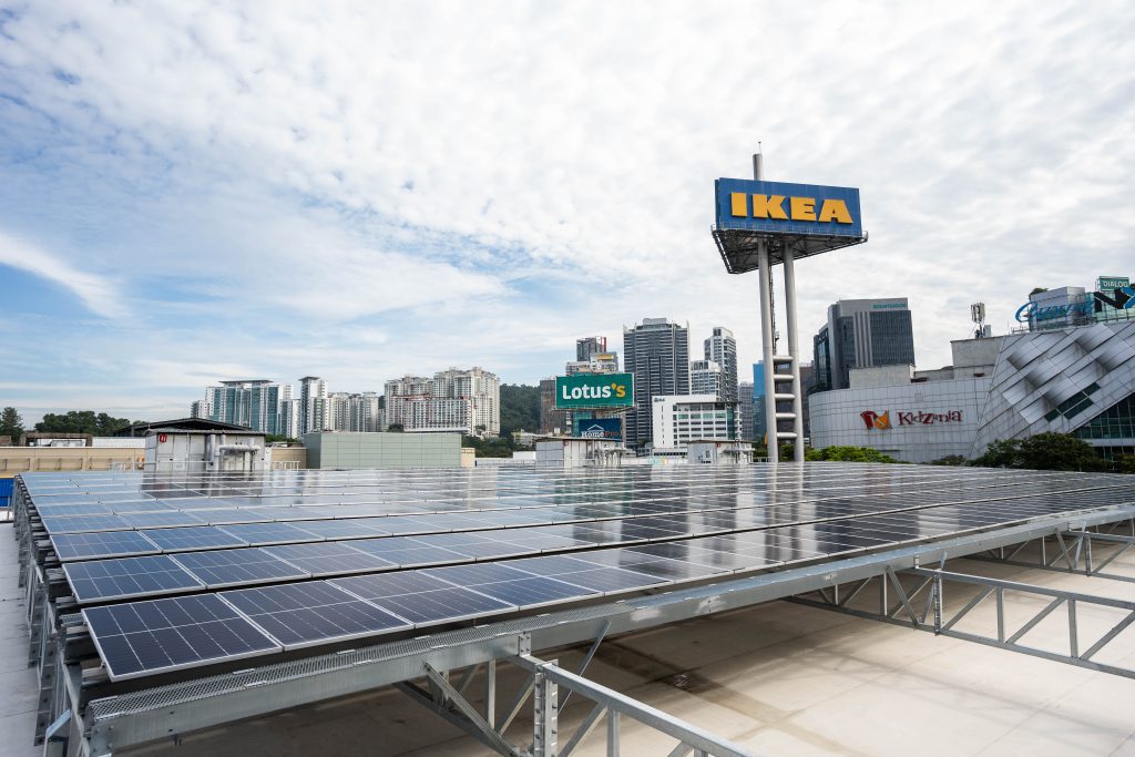 solar panels at ikea damansara (1)