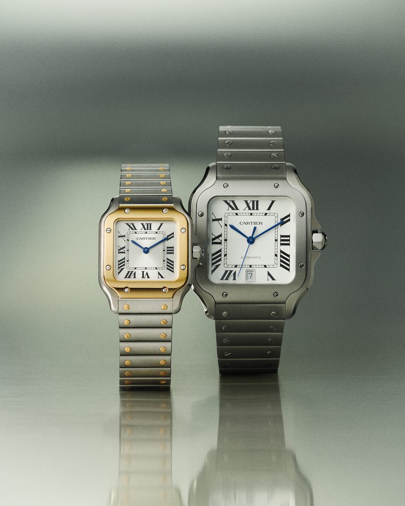 cartier 2025 santos editorial series still men 02 crwssa0089,crw2sa0033 presse 24x30