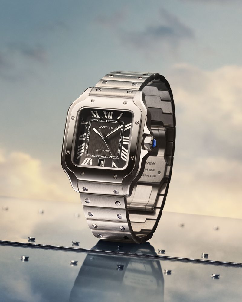 puwa11676 santos de cartier santos watch steel social static ww vi na 4x5