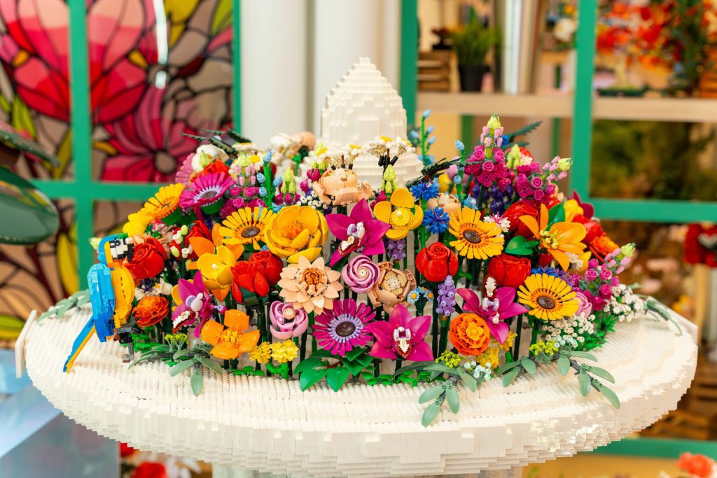 asia s first lego botanical glasshouse experience bird feeder built by lego fan