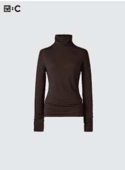 heattech extra warm cashmere blend turtleneck t shirt