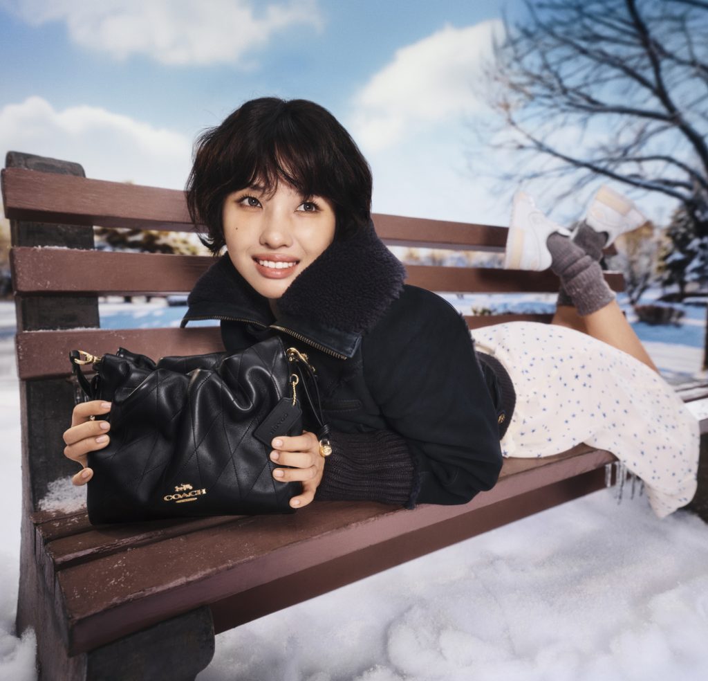 soyeon coach the gift for new adventures campaign draw string