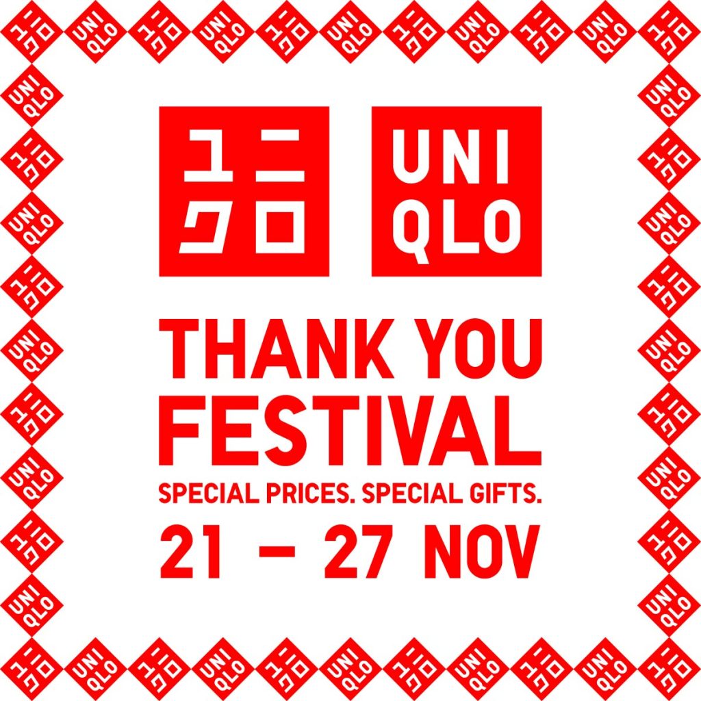 uniqlo malaysia thank you festival logo