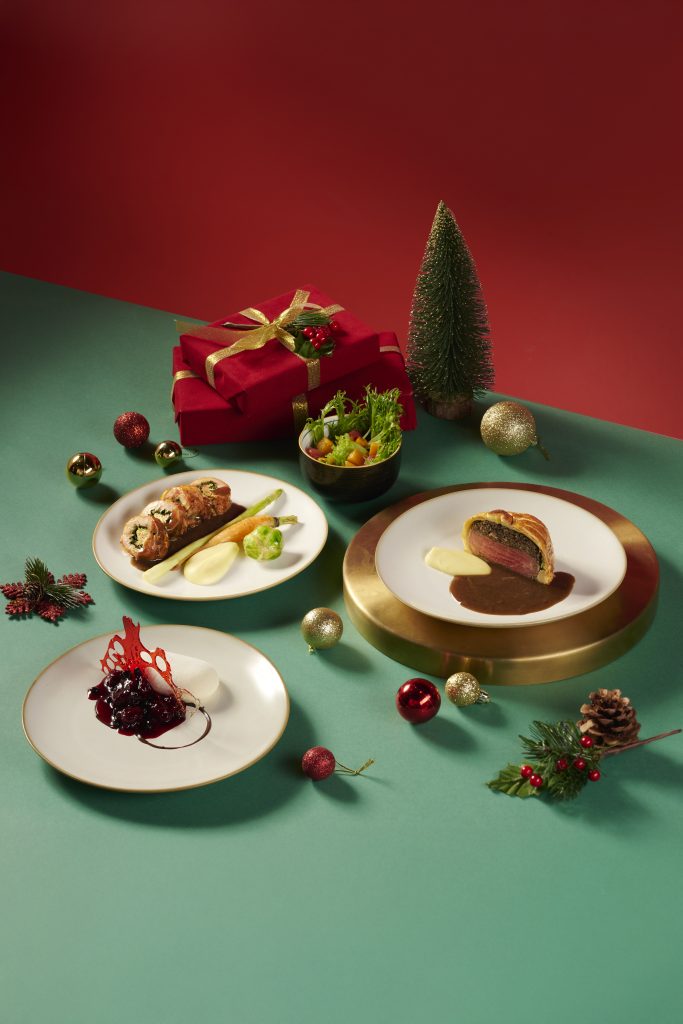 3 course festive set at kissa cafe and diner, jin gastrobar and velvet restaurant and bar