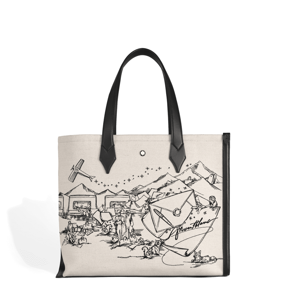 happy holidays capsule tote
