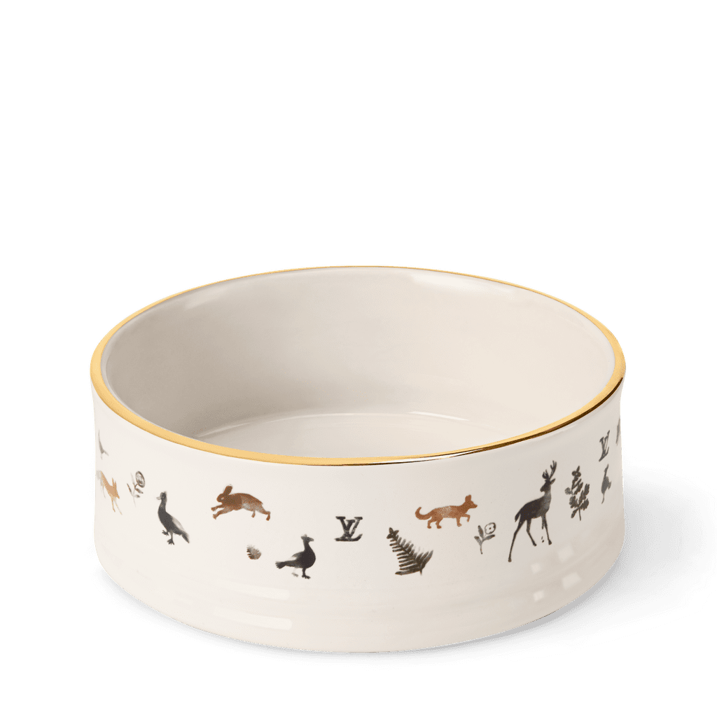 lv dog bowl