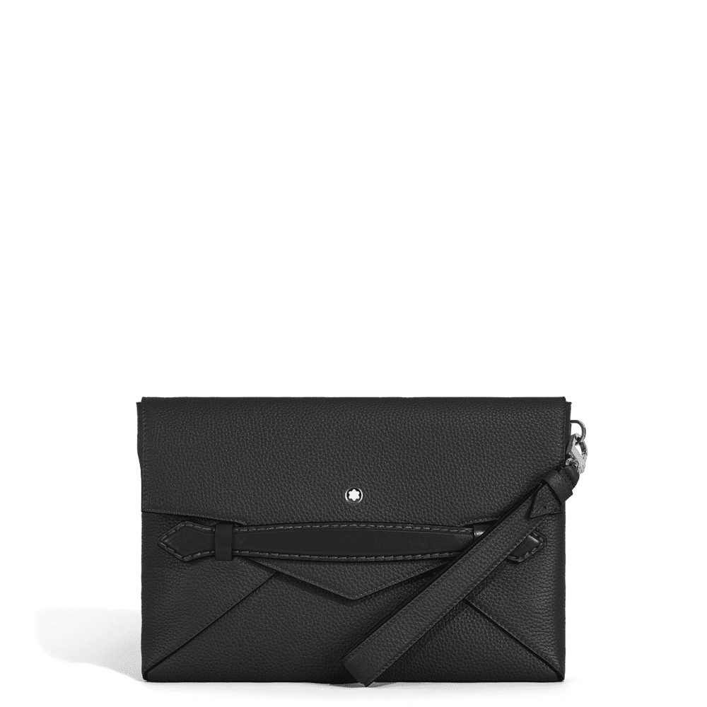 montblanc envelope clutch black