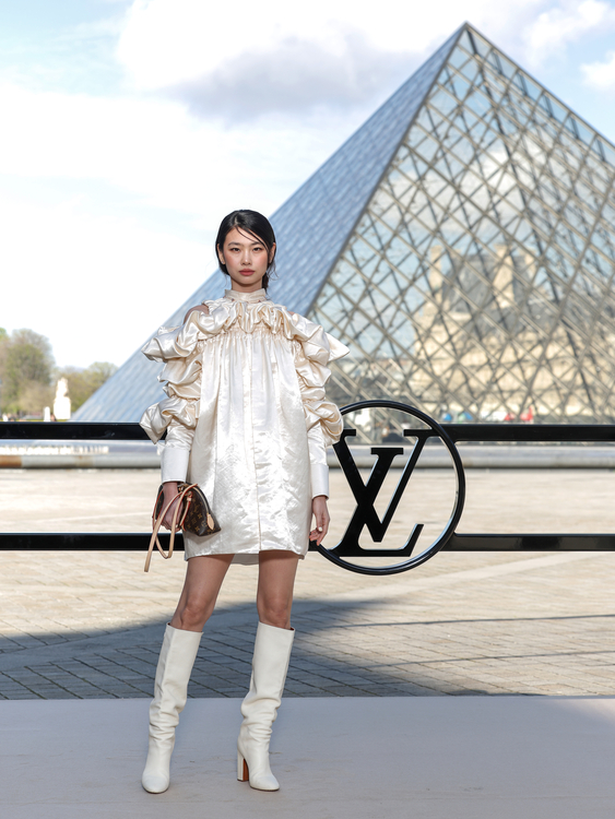 louis vuitton photocall paris fashion week womenswear fall/winter 2026 2027