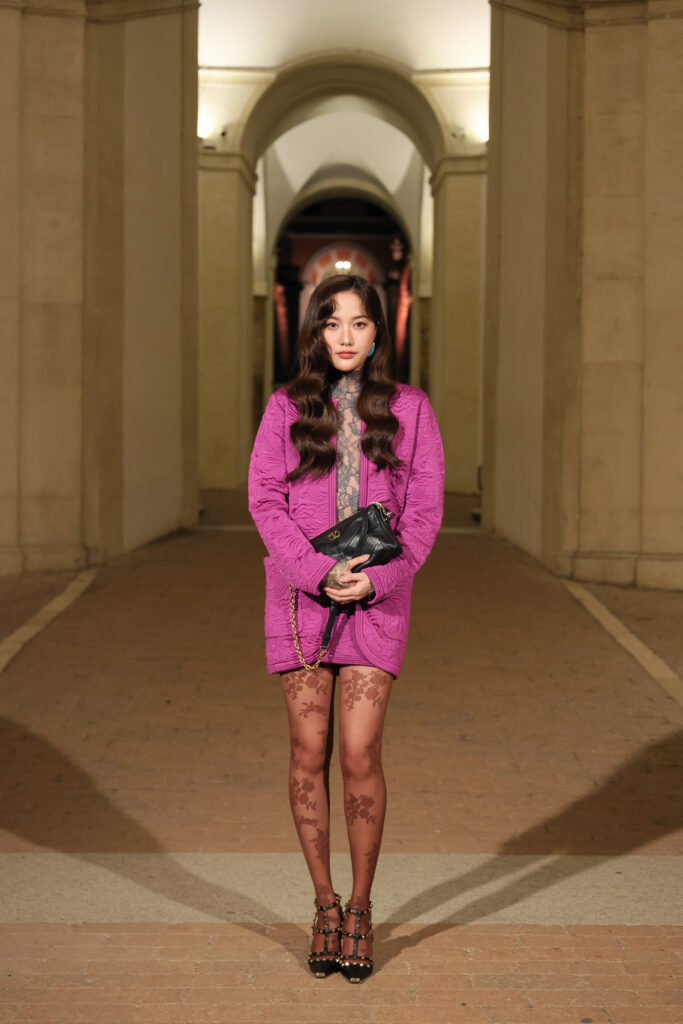 valentino show arrivals – interferenze – fall/winter 2026