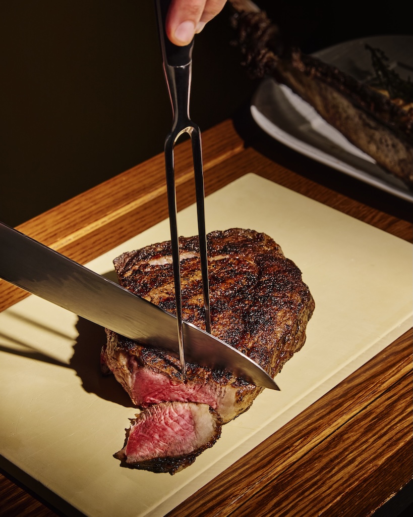 a curated selection of signature steak cuts at cut wagyu tomahawk