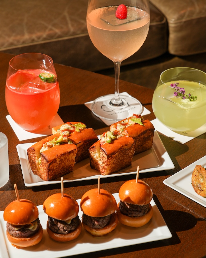 cut bar bites lobster rolls, mini wagyu beef sliders, tuna tartare sandwiches (1)